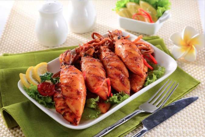 Cumi Bakar Empuk, Lezatnya Bikin Nagih 2 Cumi Bakar Empuk