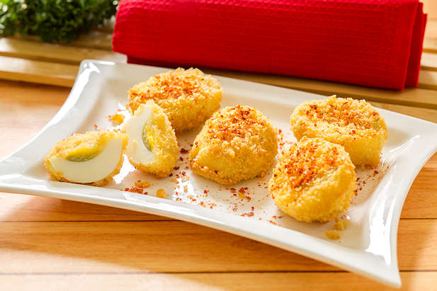 Telur Rebus Crispy: Cara Praktis Bikin Camilan Gurih yang Bikin Nagih 2 Telur Rebus Crispy